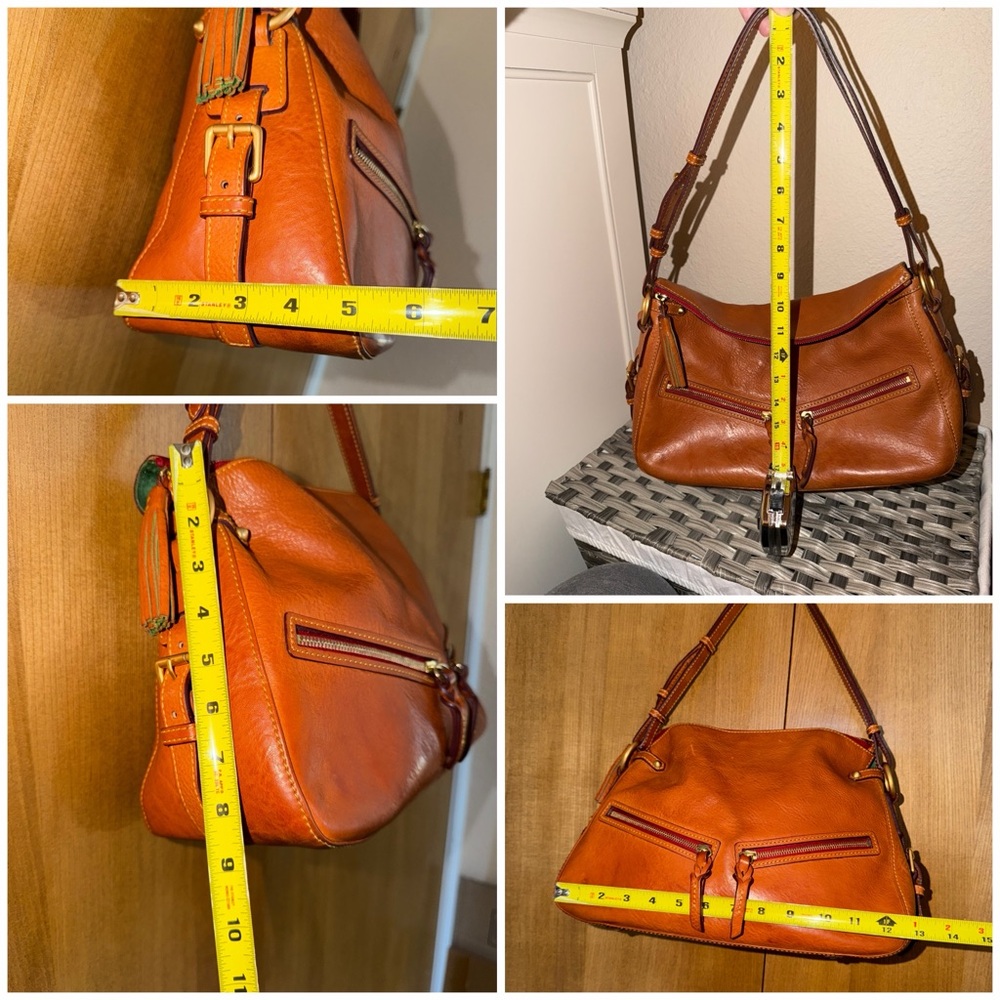 Dooney & Bourke Florentine Leather Medium Zip Hobo Shoulder Bag - Picture 4 of 16